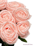 16” Faux Cabbage Rose Bush ( INT0005-Blush )