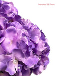 18" Silk Pongee Hydrangea Bush ( INT001-Purple )
