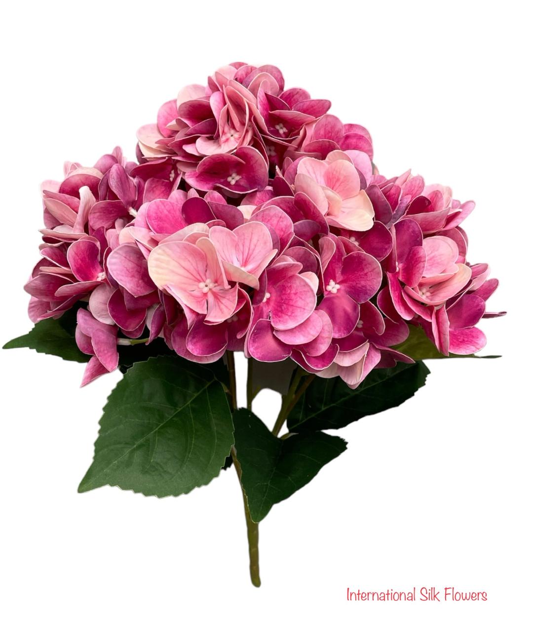 20'' Real Touch Hydrangea Bush ( INT002-#78 FUSHIA )( J05013 )