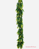 6' Plastic Eucalyptus Garland ( PEG101-Green/Yellow )