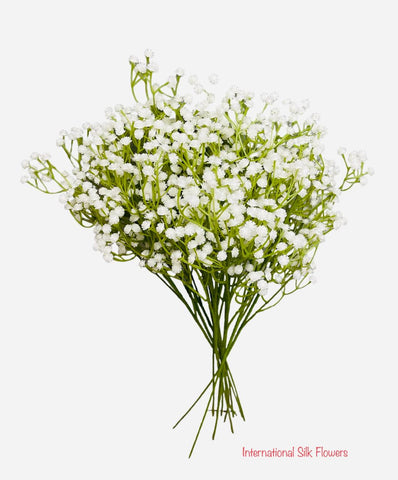 24” Faux Plastic Baby’s Breath ( SS999- White ) INT999