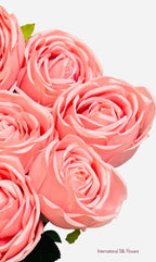 16” Faux Cabbage Rose Bush ( INT0005- Rose Gold )