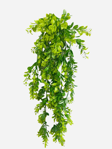 33" Plastic Green Hanging Greenery Bush ( PH15620 )