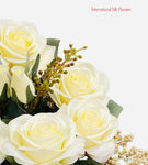 18.5'' Rose/Rose Bud/ Heather Bush ( TY1305-Cream ) 192069