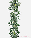 6.6' Faux Eucalyptus Laurel Vine (JQLT-180)