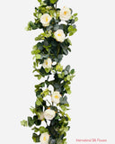 6.4' Eucalyptus Garland with Flowers ( EGF06 )