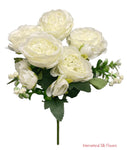 12'' Deluxe Peony Bush ( INT0072-Cream ) ( J0516-Cream )