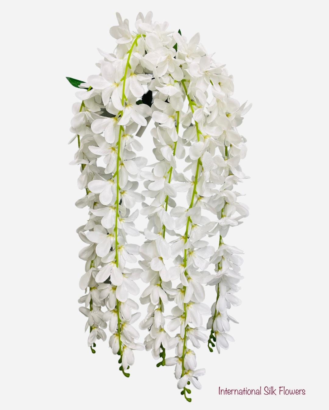 32'' Hanging Orchid Bush ( INT5130-White ) H5TJ30