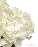 18" Silk Pongee Hydrangea Bush ( INT001-Cream )