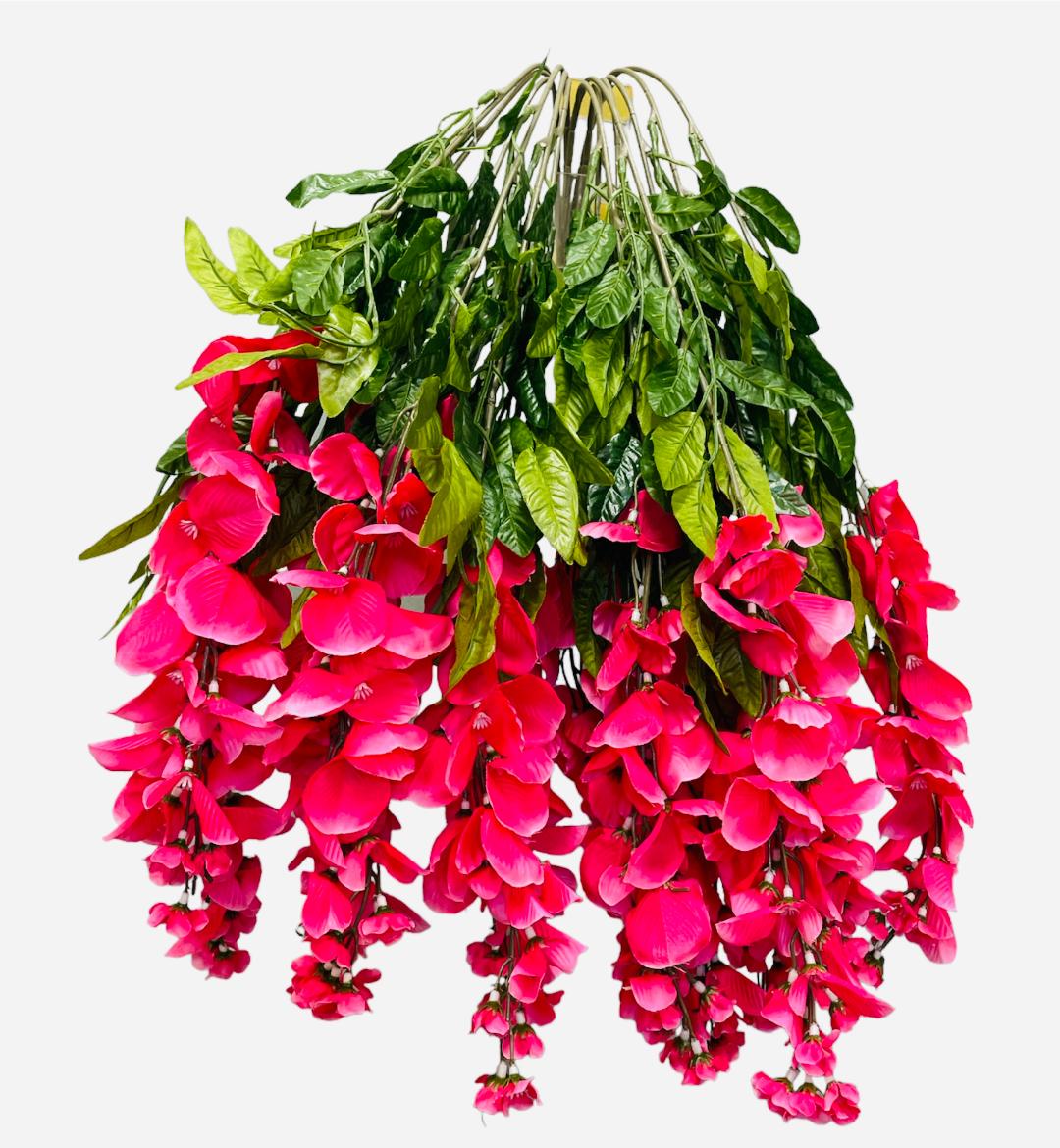 35” Faux Wisteria Hanging Bush ( INT587- Beauty )