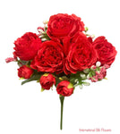 12'' Deluxe Peony Bush ( INT0072-Red ) ( J0516-Red )