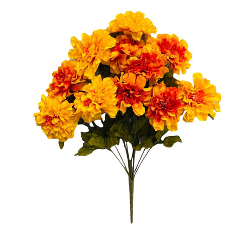 17.5'' Marigold Flower Bush ( FBM196-YELLOW/GO)