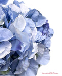 18" Silk Pongee Hydrangea Bush ( INT001-Blue )