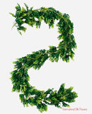 6' Plastic Eucalyptus Garland ( PEG101-Green/Yellow )