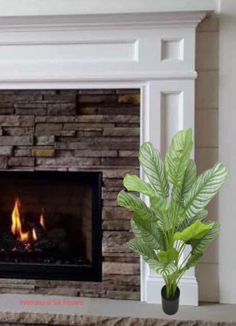 3.6'  Artificial Real Touch Calathea Plant ( PC1135-GR-P )