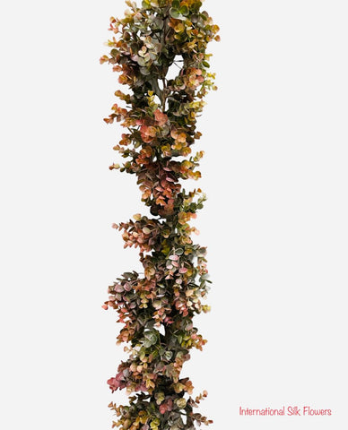 6' Plastic Eucalyptus Garland ( PEG101-Green/Red )