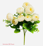11'' Ranunculus Bud Bush ( B580-Cream )
